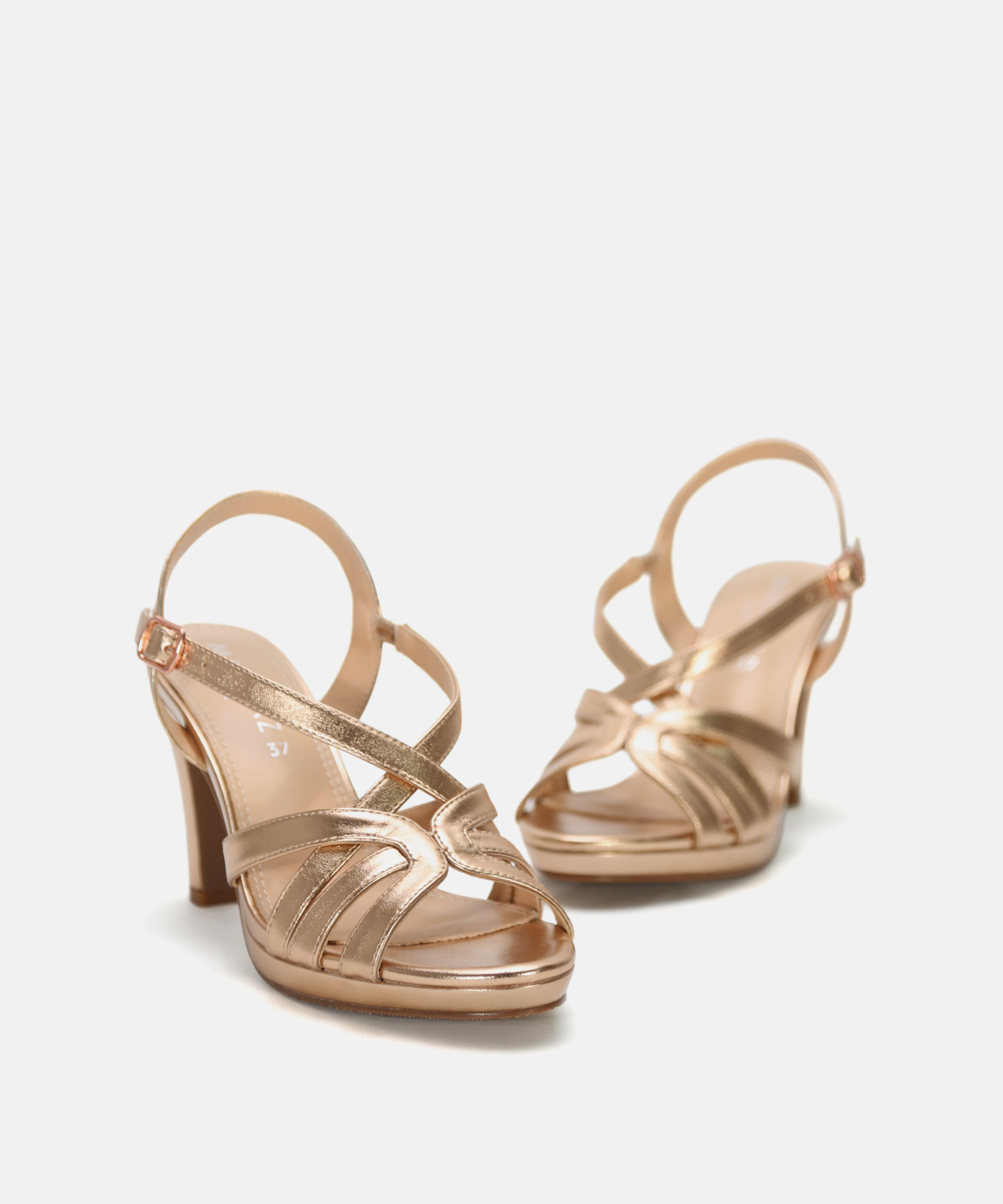 Sand&aacute;lia plataforma tiras cruzadas image number null